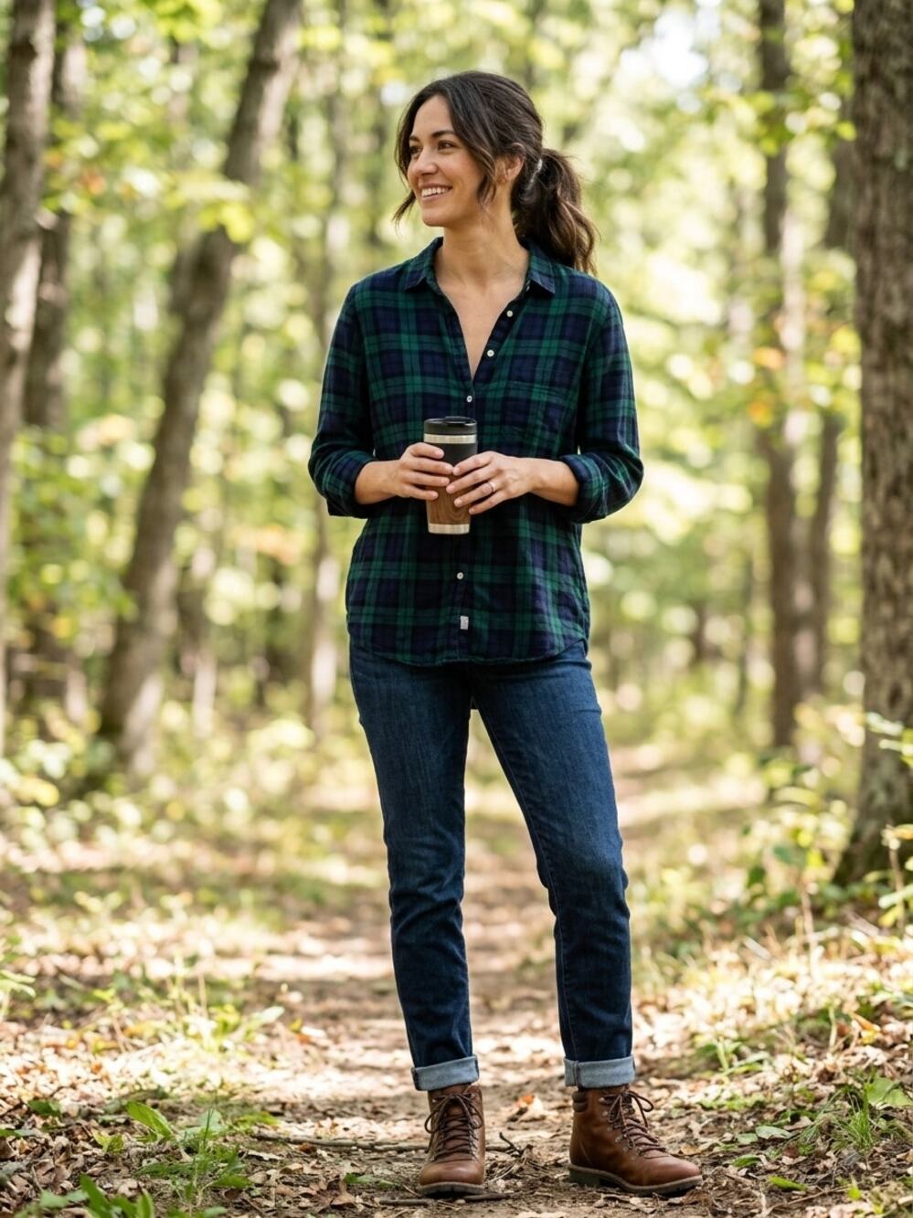 Grayson The Hero Liquid Flannel Button Up Blue Green Size 4 (Large)
